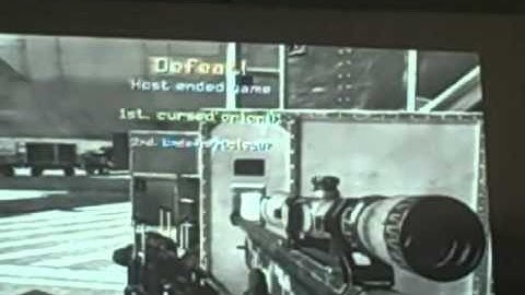 My Reaction to My First MW3 Trickshot Killcam (Private Match)