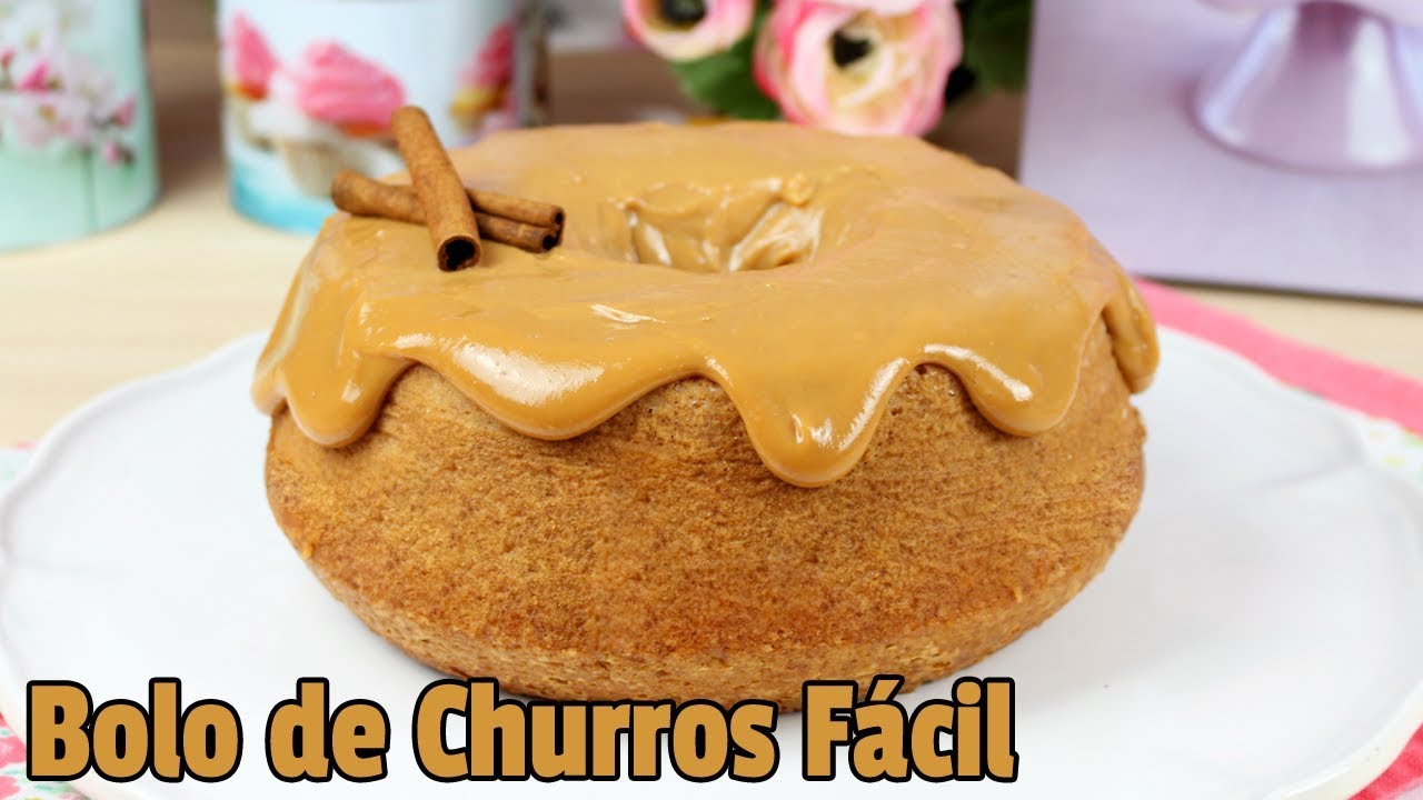 BOLO DE CHURROS FÁCIL DE LIQUIDIFICADOR CAKEPEDIA