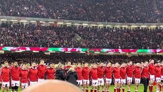 Wales Vs Australia - 26/11/22 - Welsh National Anthem