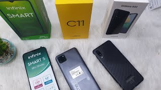 ?infinix smart 5 vs realme c11 vs samsung galaxy A02 unboxing which should you buy