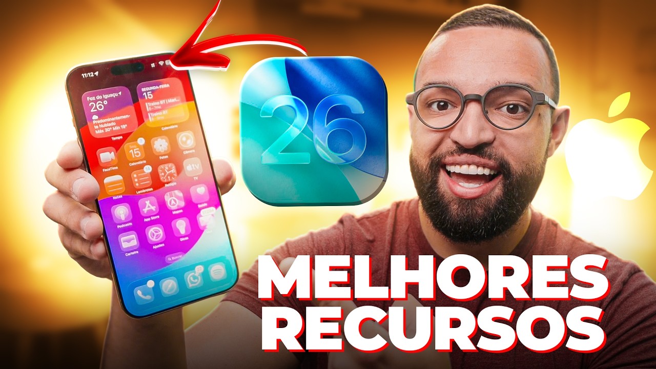 iOS 26 saiu! Veja as MELHORES NOVIDADES dessa atualização! - YouTube
