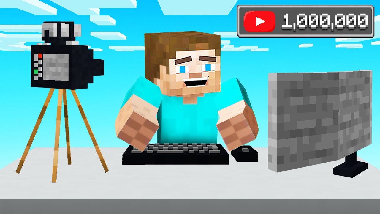We Became YOUTUBERS In MINECRAFT! YouTube