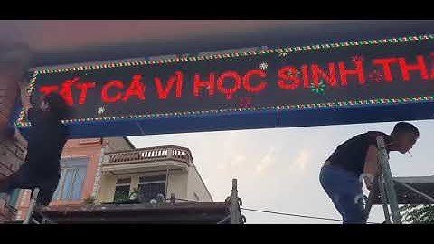 Matrix p10  3 màu sa      thiết kế biển quảng cáo