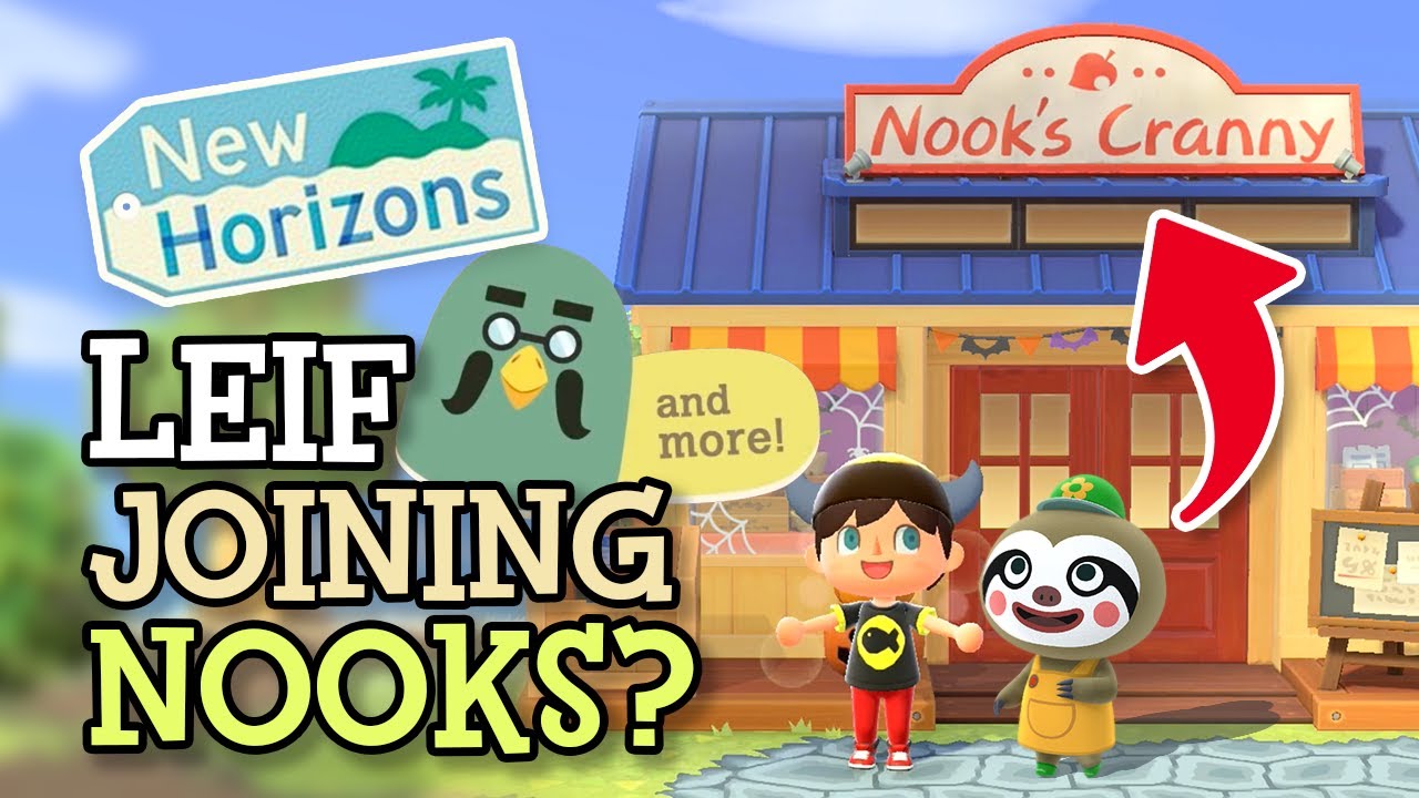 Animal Crossing New Horizons: LEIF Joining NOOKS? (Nooks Cranny Upgrade  Rumour) ACNH Direct - YouTube