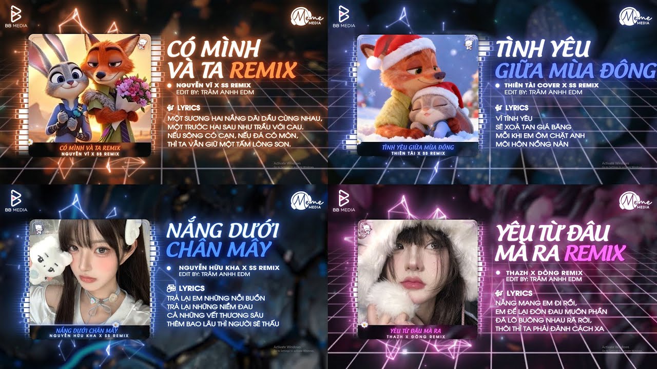 Có Mình Và Ta Remix x Tình Yêu Giữa Mùa Đông x Nắng Dưới Chân Mây 🍹 Full Lyrics Remix Hot Tiktok