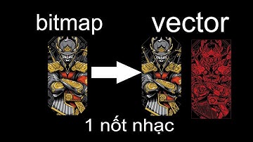corel | chuyển bitmap qua vector trong 1 nốt nhạc.