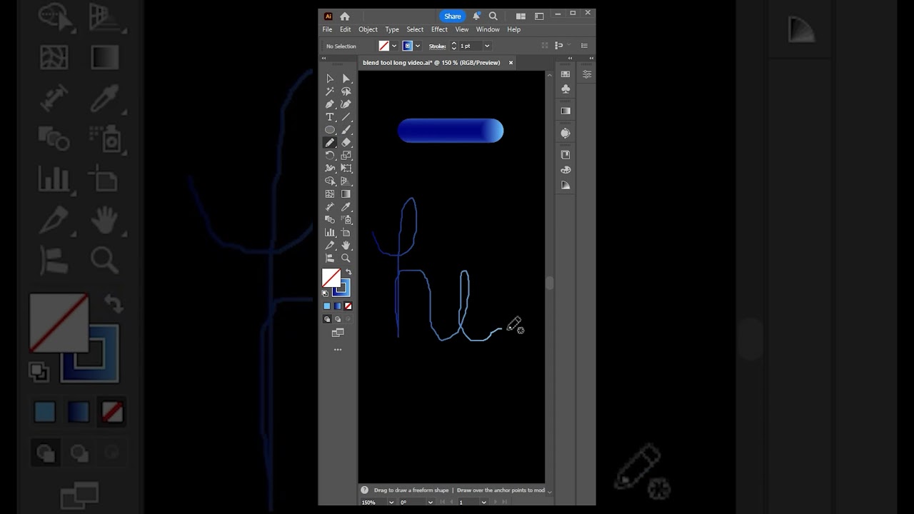 Smooth Blend Effect in Illustrator ✨| Illustrator Shorts