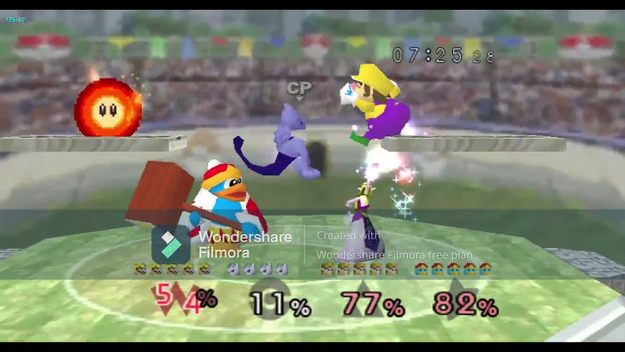 Playing Super Smash Bros 1 Part 1