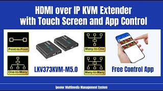 LKV373KVM-M5 0 1080p@60hz 120 meters KVM over IP Matrix extender