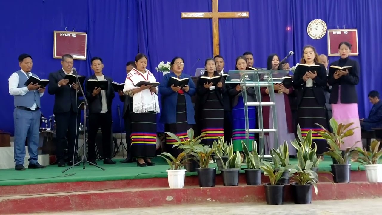 Angphang Baptist Church's Staff presented a special song at devotional service.