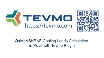 Quick ASHRAE Cooling Loads Calculation in Revit with Tevmo Plugin