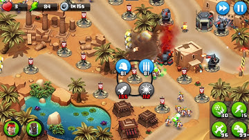 Alien Creeps TD - Challenges Level 47-Oasis of Ash - Medium