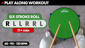 Leer en oefen je SIX STROKE ROLLs met deze video (60, 90 en 120 BPM)