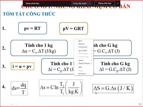 Video Kỹ Thuật Nhiệt| Chương 1(tt)- Các Công Thức - Dạng Bài... - youtube