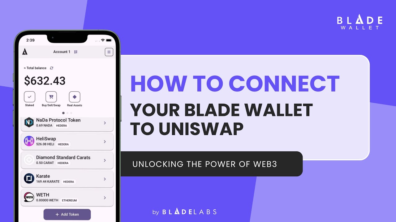 Blade Wallet - How to connect Blade Wallet to Uniswap
