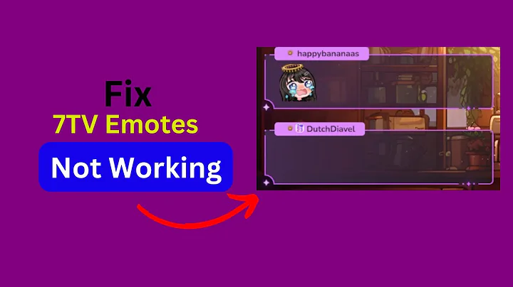 7tv Emotes Not Showing (Easy fix)