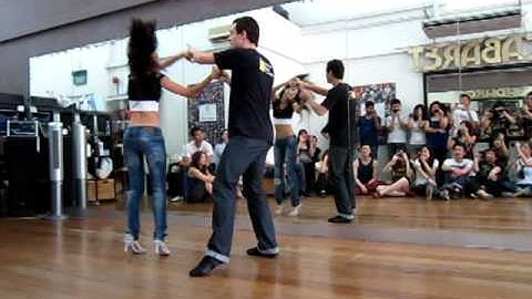 Alisson Rodrigues Sandi and Wendy Yee - Zouk workshop 2 demo , in Singapore, June 2010