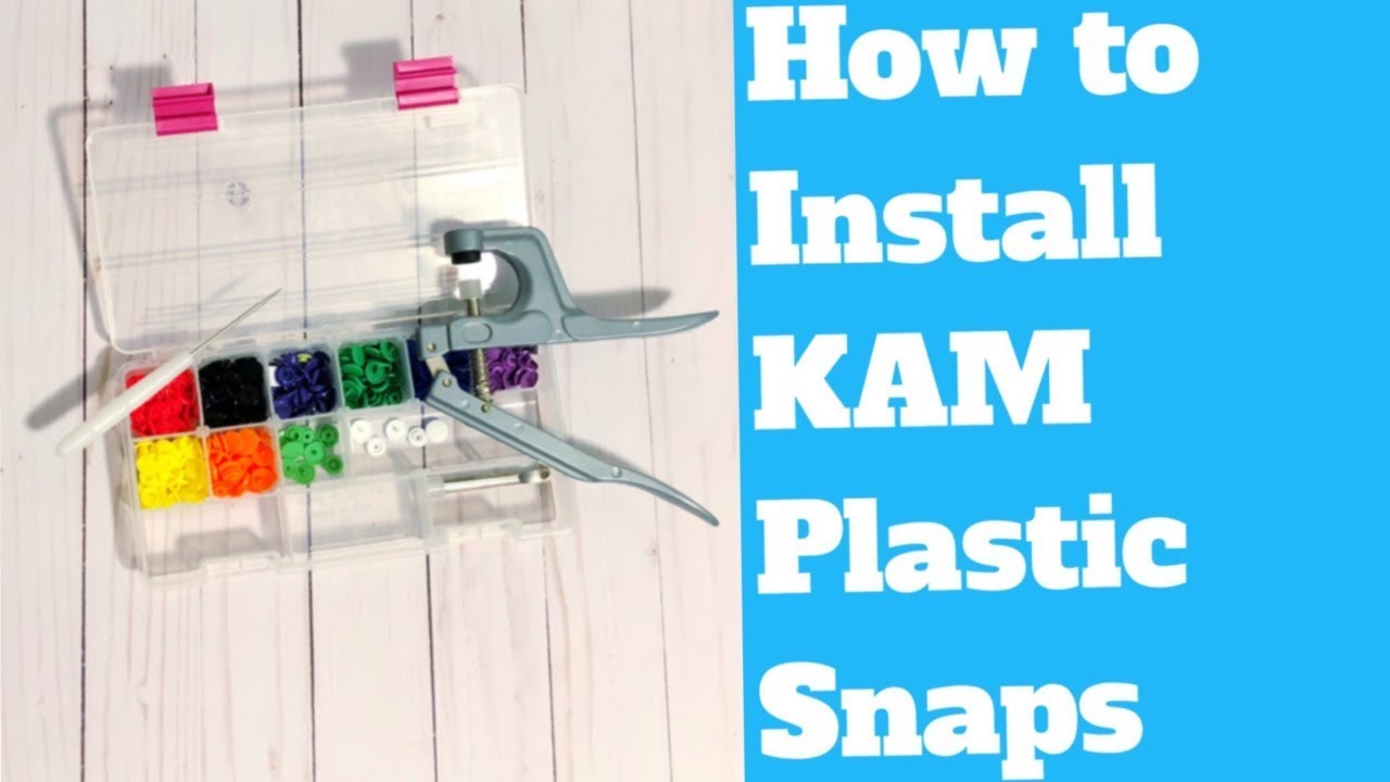 How to use plastic snaps or KAM snaps. Unboxing 