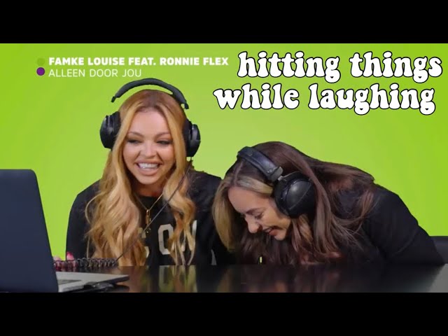 Jade Thirlwall Hitting Things While Laughing class=