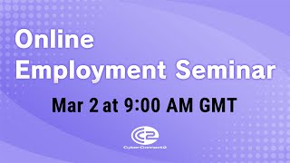 Online employment seminar by CyberConnect2 - Mar 2, 2021