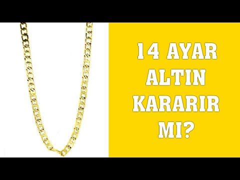 14 Ayar Altin Kararir Mi Youtube