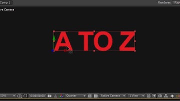 MAKE 3D TEXT IN ADOBE AFTER EFFECTS CS6