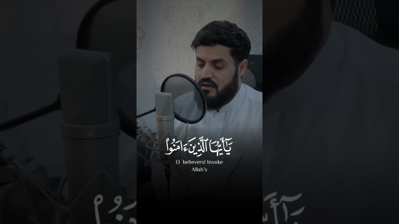 الشيخ رعد الكردي يزور الشيخ أحمد النفيس فيالاستوديو ويتلو تلاوة عذبة