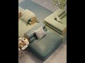 RINGCHEN Modern Modular Cloud Sofa with Deep Seat &amp; Low Profile | Double-Sided Sectional Couch