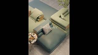 RINGCHEN Modern Modular Cloud Sofa with Deep Seat &amp; Low Profile | Double-Sided Sectional Couch