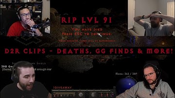 D2R CLIPS #40 - HC DEATHS, INSANE ID ROLLS, HE MISSED A BER, QUICK CAST TUTORIAL, FUNNY CLIPS & MORE
