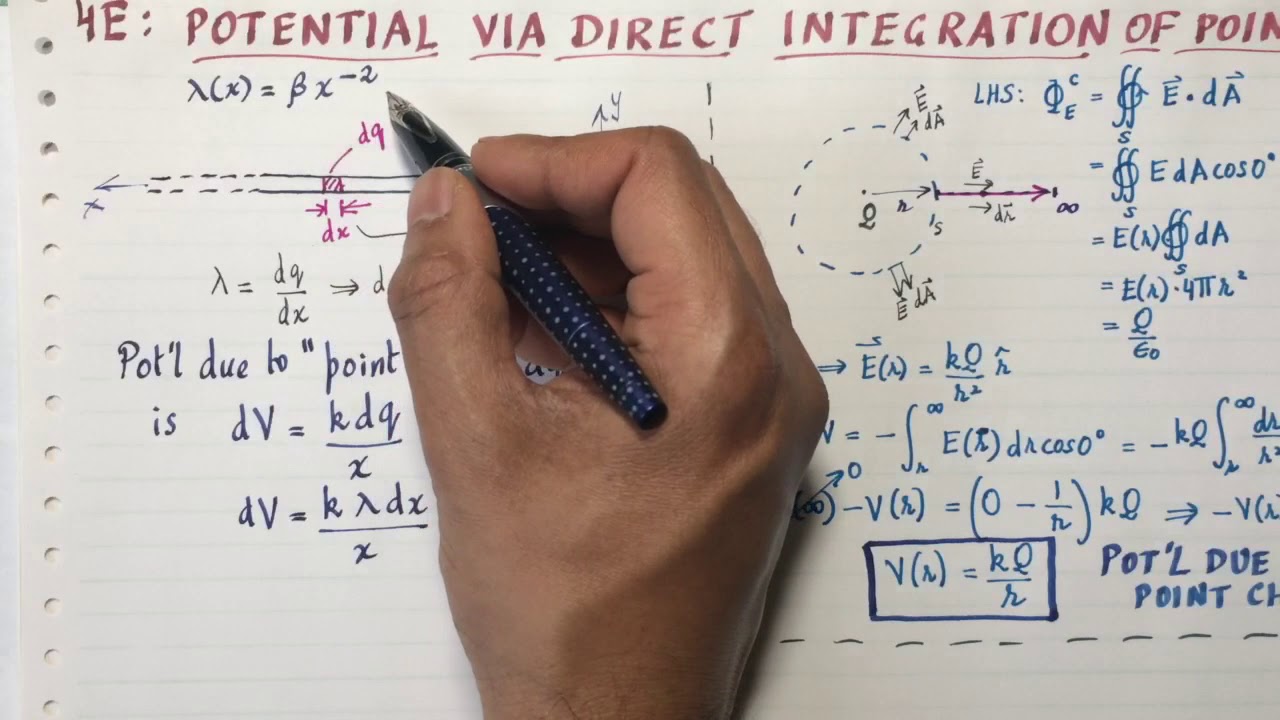 4E: Potential by direct integration - YouTube