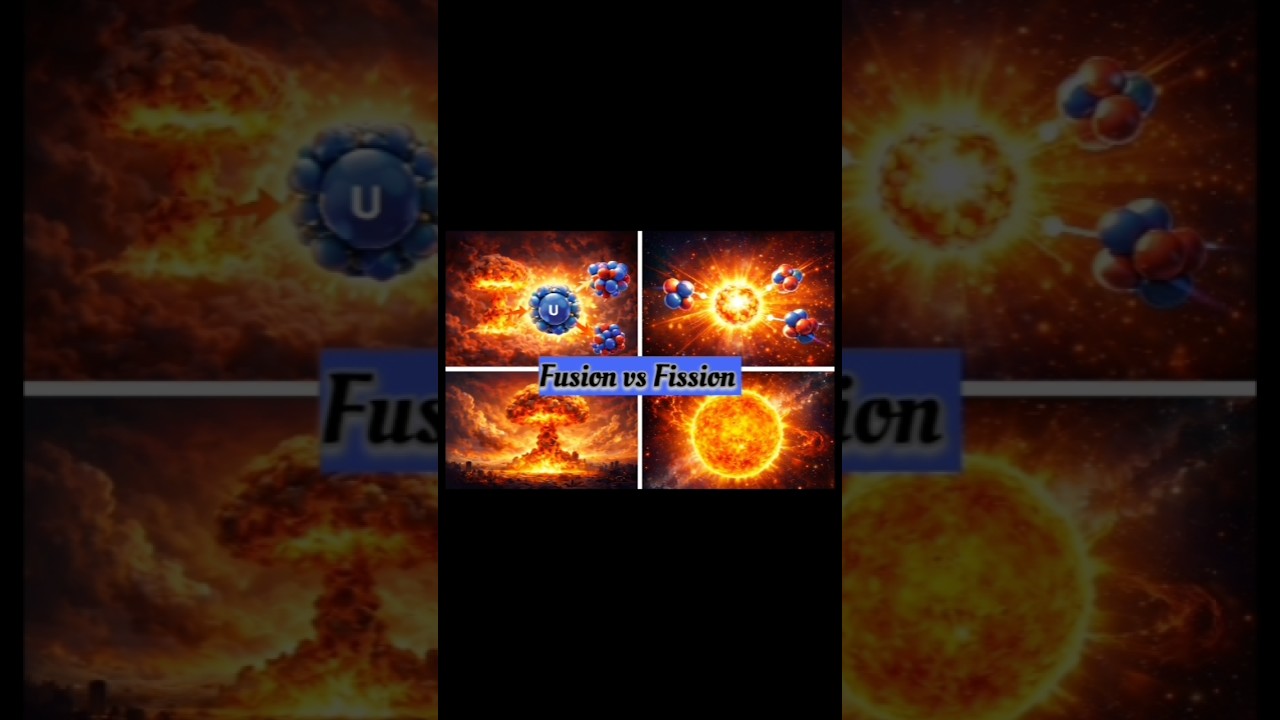 Nuclear fission vs fusion l Nuclear physics Explanation