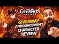 🎁 GIVEAWAY ANNOUNCEMENT 😱 GENSHIN CHARACTER REVIEW ⚔️ THIS IS INSANE 🔥
