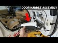 HOW TO REPLACE EXTERIOR DOOR HANDLE ASSEMBLY ON BMW E90 E91 E92 E93