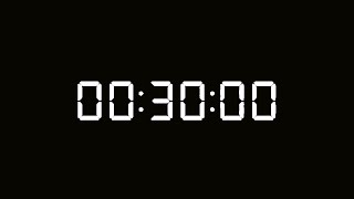 30 menit _timer&alarm🔔🎵hitung mundur 1800 detik ke 00:0- 30 minute countdown timer  clock#TheLook