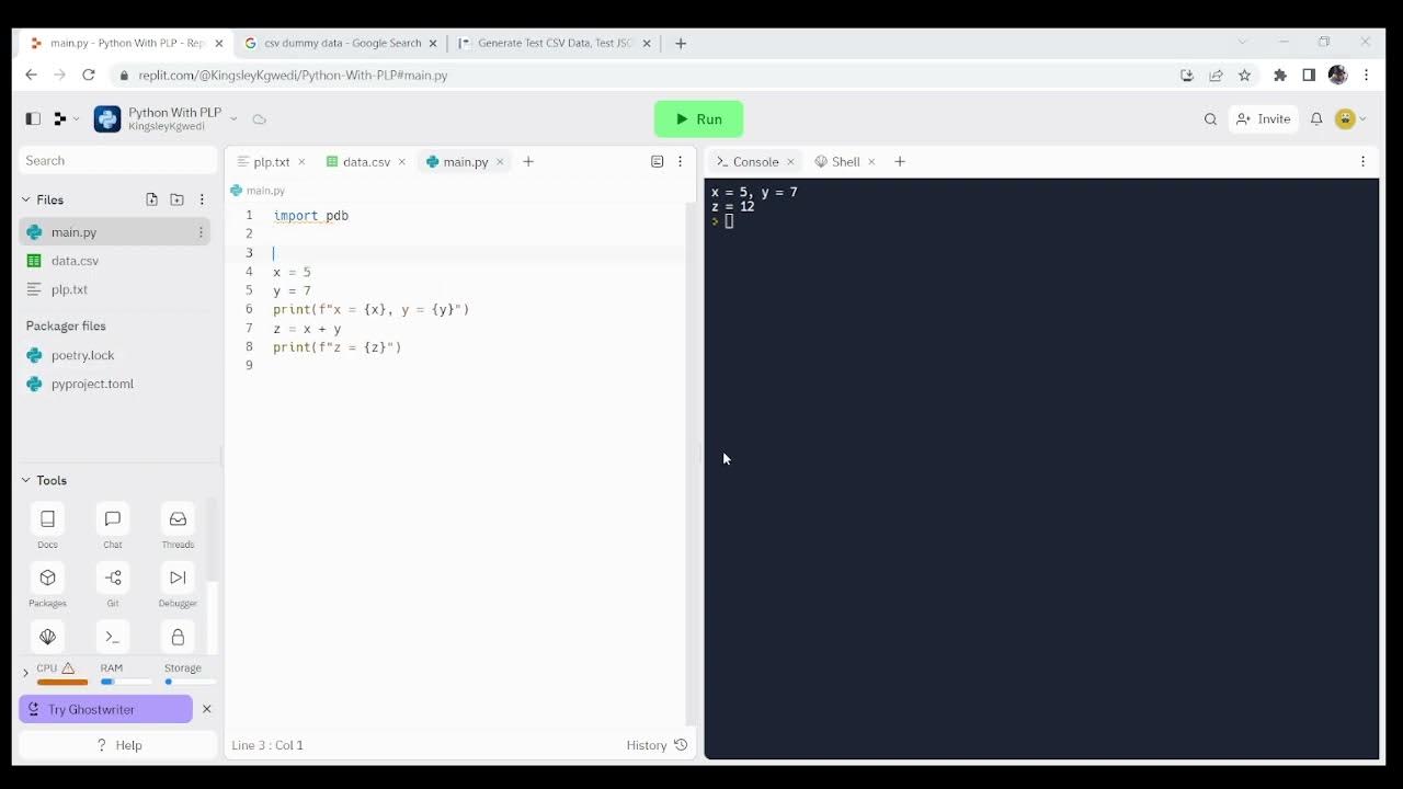 Understanding debugging techniques (print statements, pdb) - YouTube