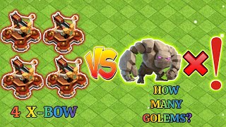 How many GOLEMS are enough to defeat X-BOW? | Clash of Clans | #7