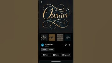 Osman name with beautiful hand written ❤️ #shorts #ai