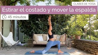 Hatha Yoga para estirar el costado y mover la espalda