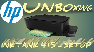 Hp Ink Tank 415 Tutorial I Unboxing U0026 Setup