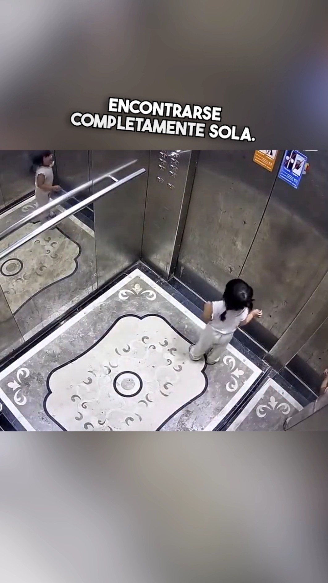¡La dejaron sola en el elevador! ?