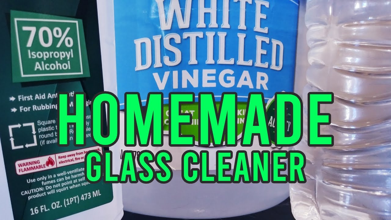 How to make homemade glass cleaner spray YouTube