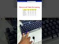 Instantly Remove All Table Formatting in MS Word – Must-Know Shortcut!#MSWordTips #WordShortcuts