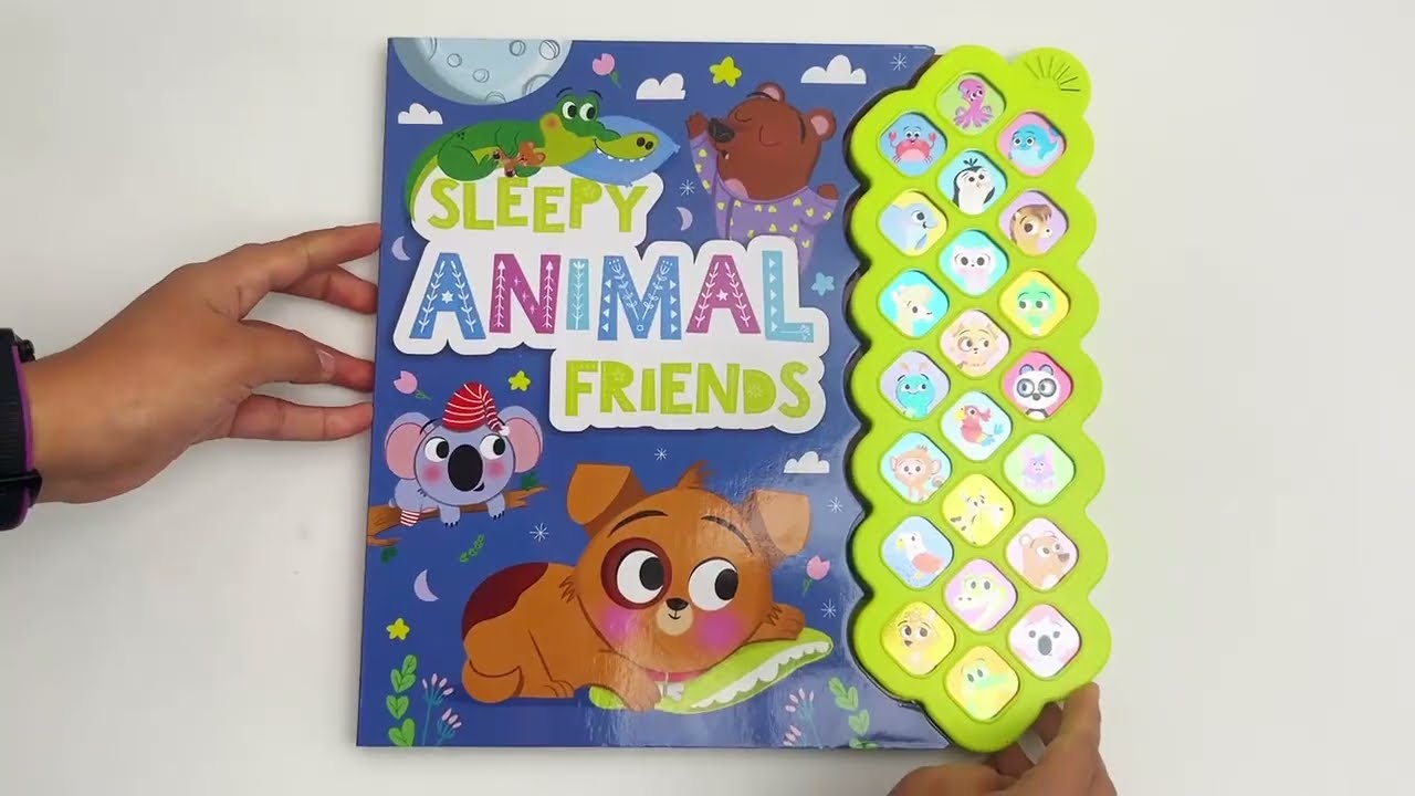 9781801086219 Sleepy Animal Friends Noisy 22 Buttons Sound Book