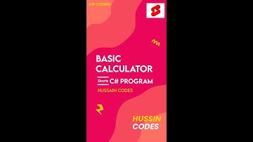 Basic Calculator in C# Console Application | C Sharp #shorts | Hussain Codes