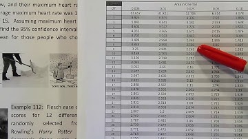 How to construct a small sample confidence t interval for the mean, example 111