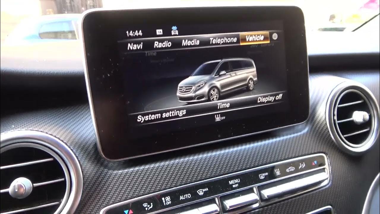 How to set automatic date and time in mercedes v class w447 2014 now sync time with gps 
