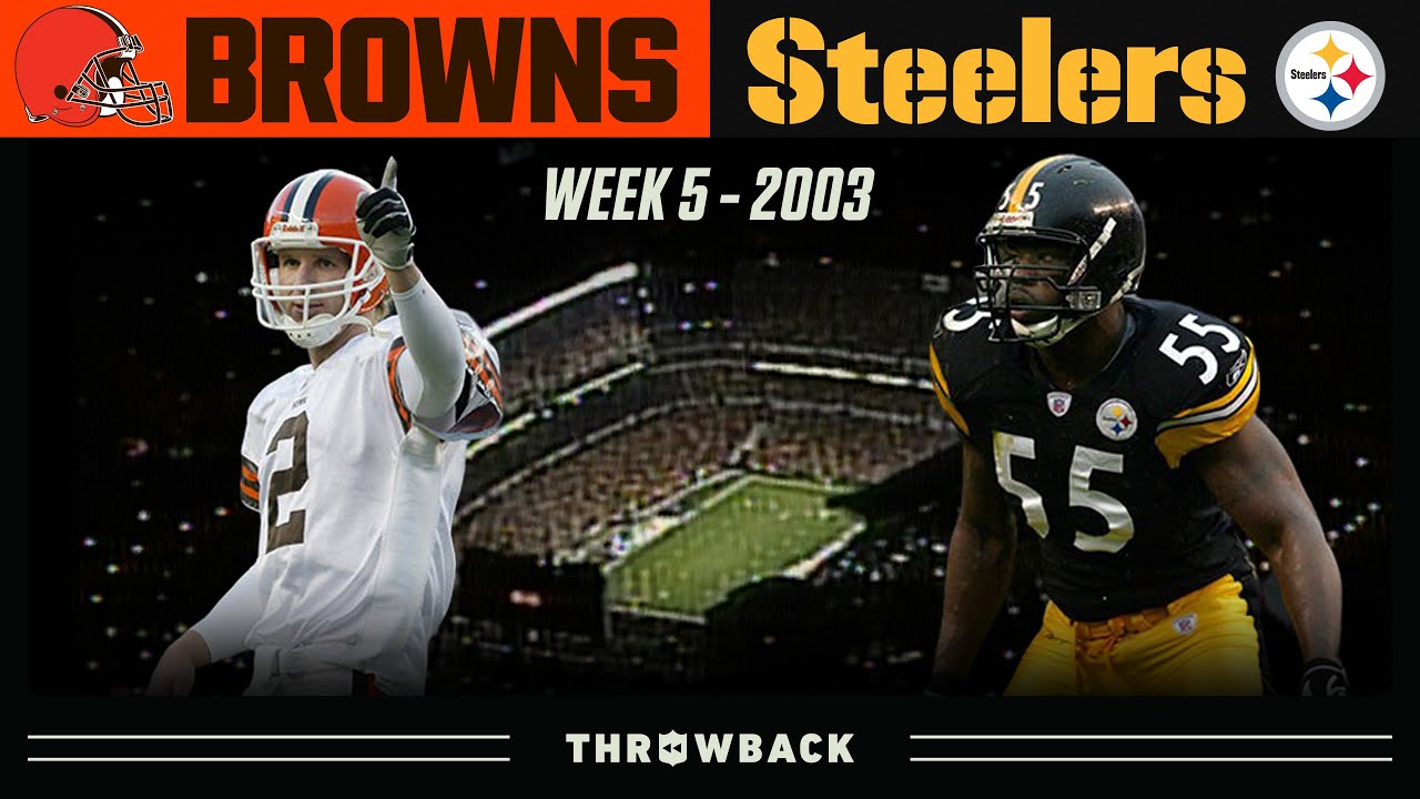 The Browns LAST Win at Heinz (Browns vs. Steelers 2003, Week 5) YouTube