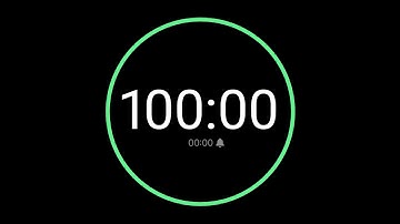 100 Minute Countdown Timer with Alarm / iPhone Timer Style