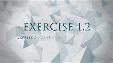 Exercise 2. How to express a sub vector space. Linear Algebra and Geometry